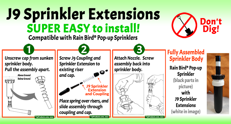 Super Easy Fix to Raise Sprinkler Head